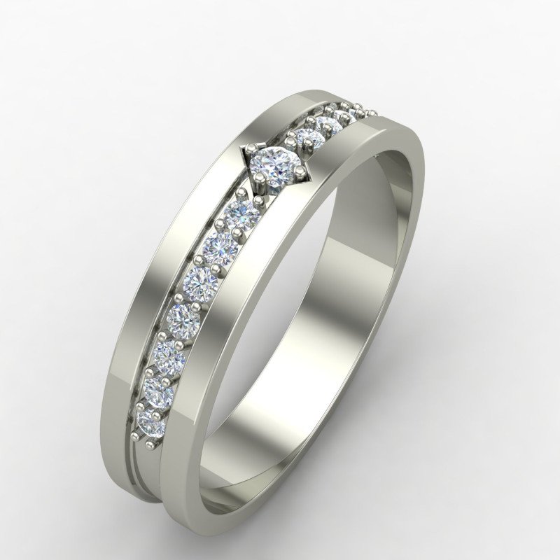 Plain Silver Wedding Band Ring Online in India