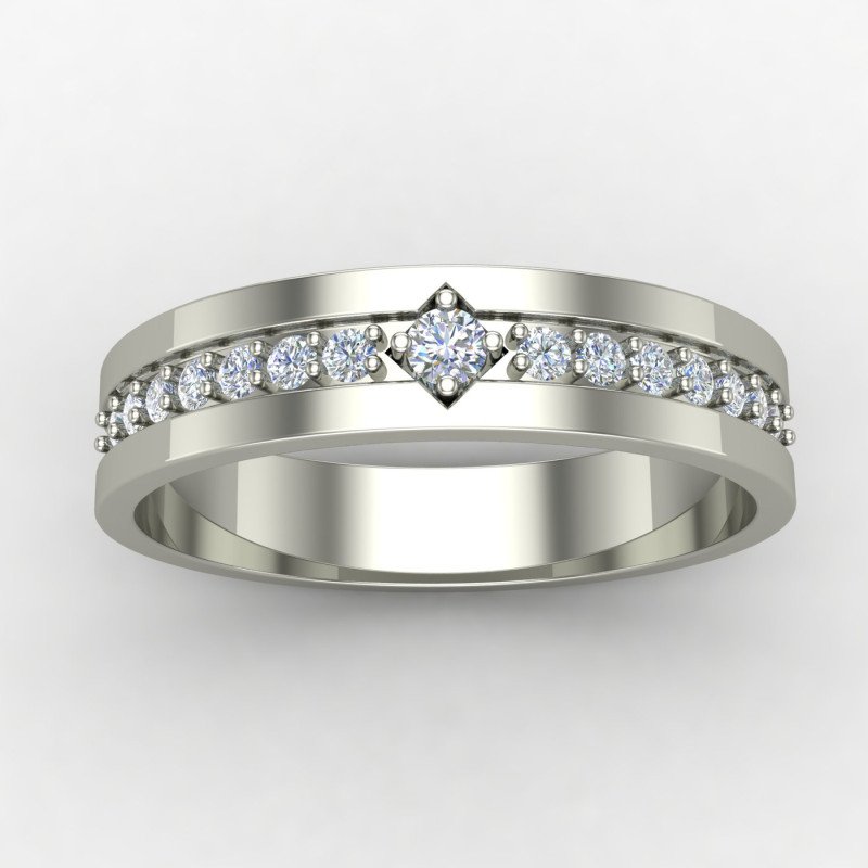 Plain Silver Wedding Band Ring Online in India