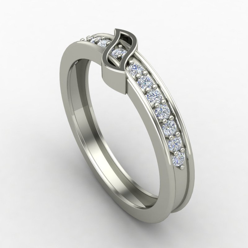 Geometric Silver Band Ring Geometric Silver Band Ring