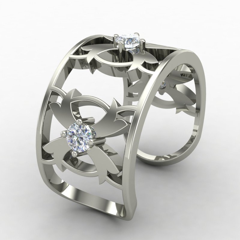 Unique Hammered Silver Band Ring Handmade