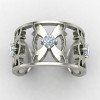 Unique Hammered Silver Band Ring Handmade