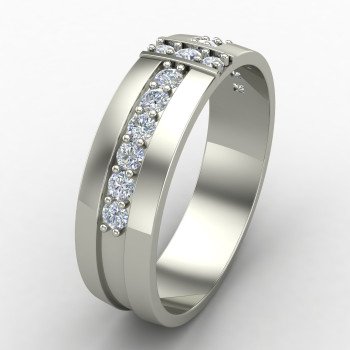 Silver Band Plain Ring