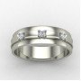 Silver Band Engagement Ring