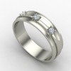 Silver Band Engagement Ring Silver Band Engagement Ring