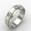 Silver Band Engagement Ring Silver Band Engagement Ring