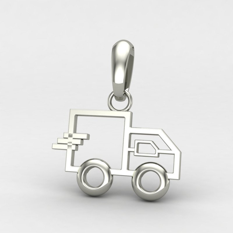 Silver Car Pendant