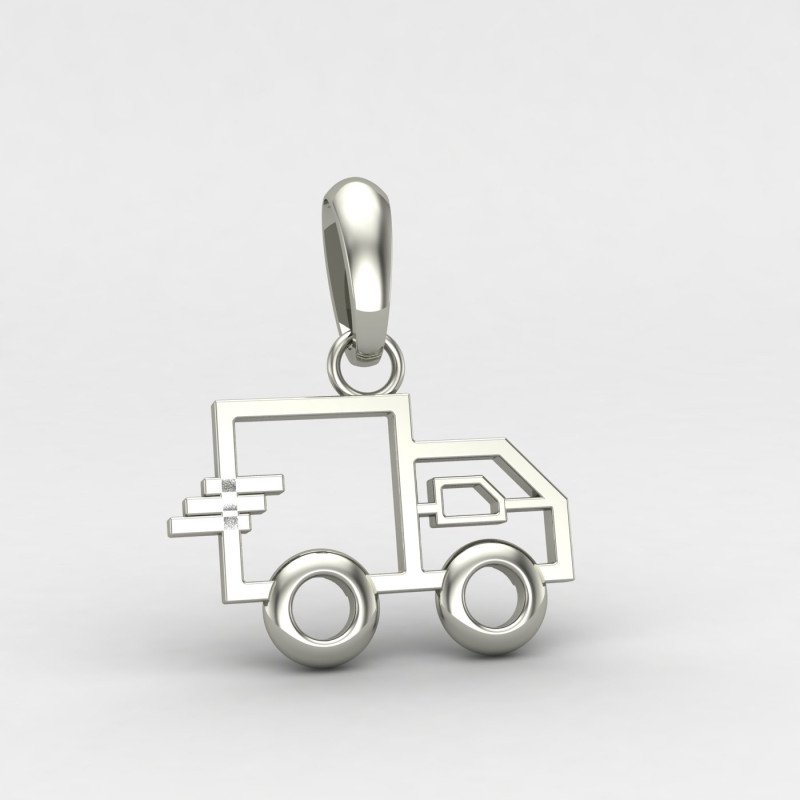 Silver Car Pendant