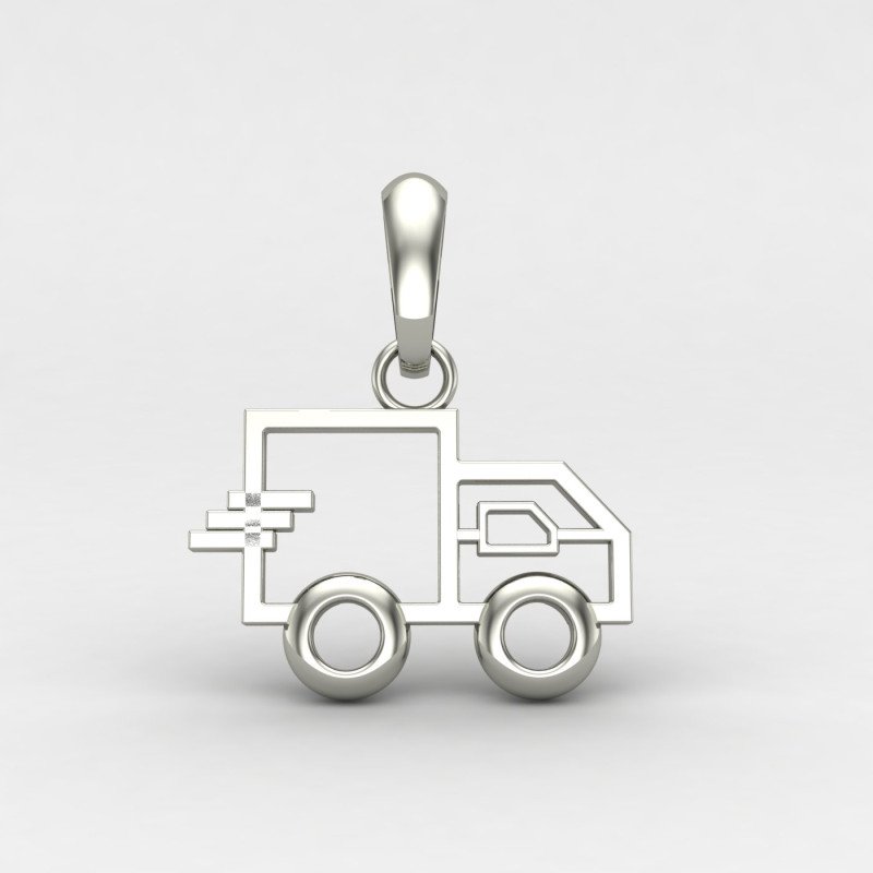 Silver Car Pendant