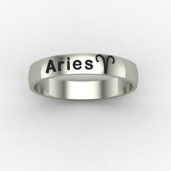 Aries Zodiac Sign Ring