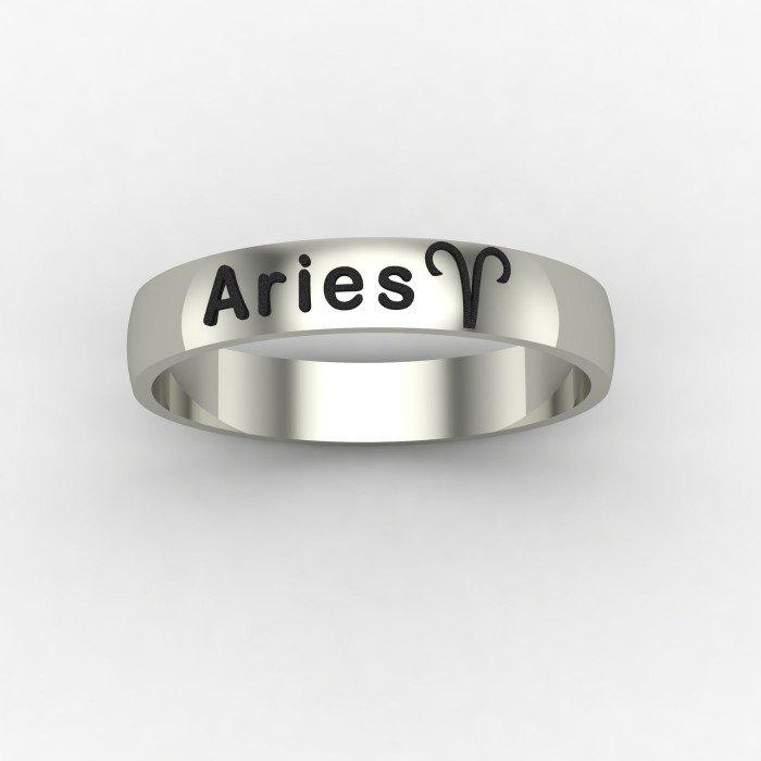 Aries Zodiac Sign Ring Aries Zodiac Sign Ring