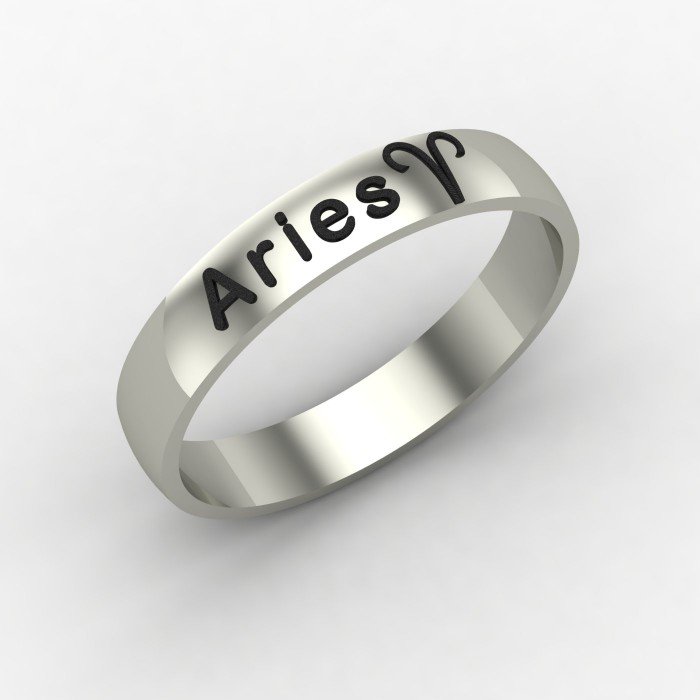 Aries Zodiac Sign Ring Aries Zodiac Sign Ring