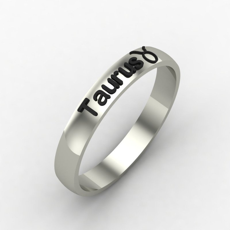 Taurus Zodiac Sign Ring Taurus Zodiac Sign Ring