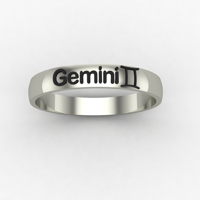 Gemini Zodiac Sign Ring