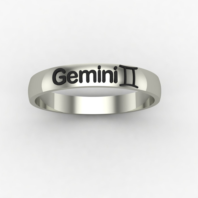 Gemini Zodiac Sign Ring Gemini Zodiac Sign Ring