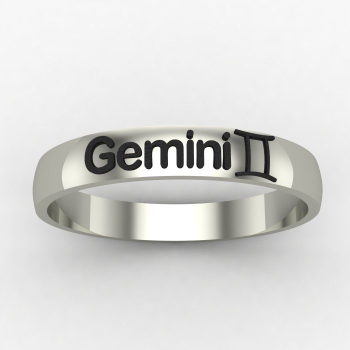 Gemini Zodiac Sign Ring