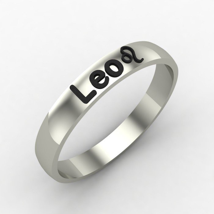 Leo Zodiac Sign Ring Leo Zodiac Sign Ring
