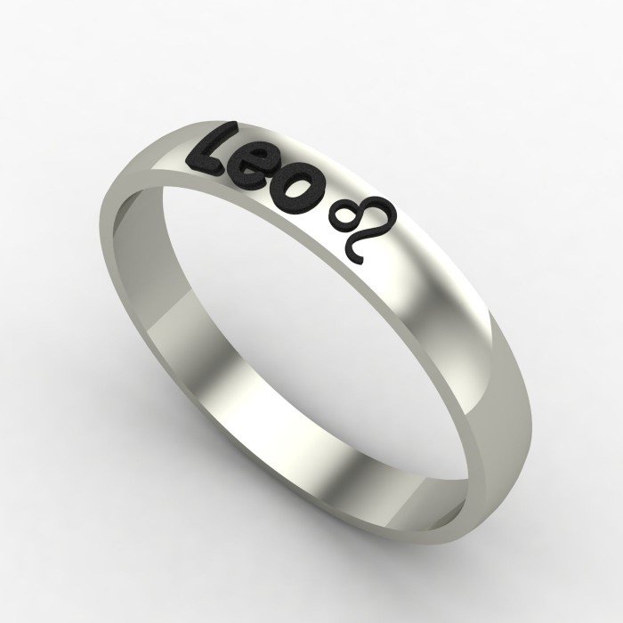 Leo Zodiac Sign Ring Leo Zodiac Sign Ring