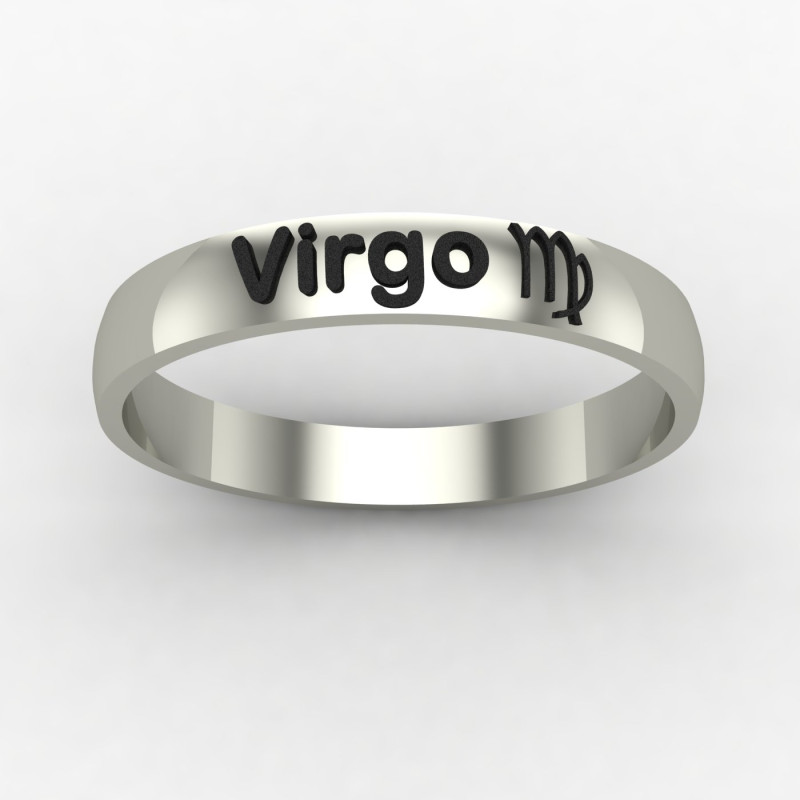 Virgo Zodiac Sign Ring