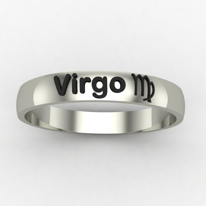 Virgo Zodiac Sign Ring