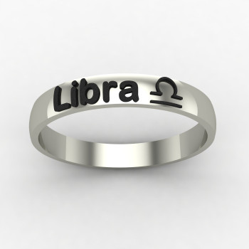 Libra Zodiac Sign Ring