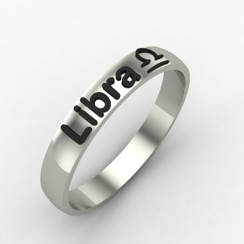 Libra Zodiac Sign Ring