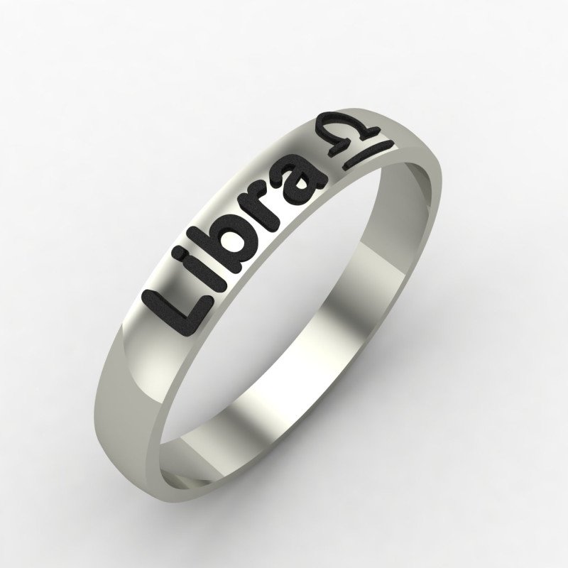 Libra Zodiac Sign Ring Libra Zodiac Sign Ring