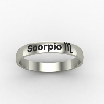 Scorpio Zodiac Sign Ring