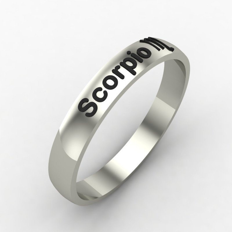 Scorpio Zodiac Sign Ring Scorpio Zodiac Sign Ring