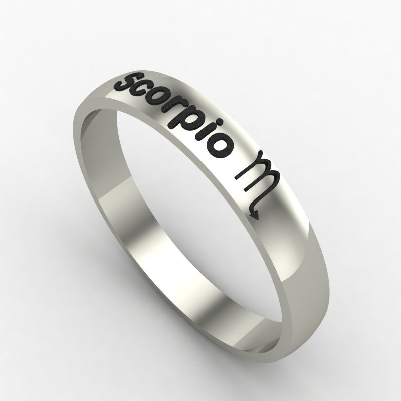 Scorpio Zodiac Sign Ring Scorpio Zodiac Sign Ring