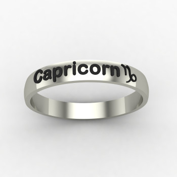 Capricorn Zodiac Sign Ring