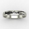 Aquarius Zodiac Sign Ring