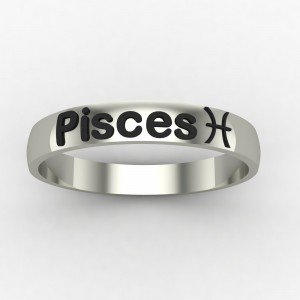 Pisces Zodiac Sign Ring