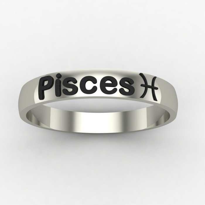 Pisces Zodiac Sign Ring