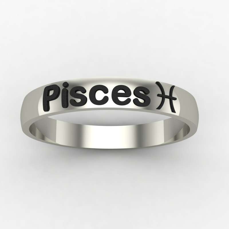 Pisces Zodiac Sign Ring Pisces Zodiac Sign Ring