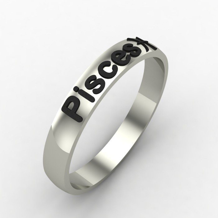 Pisces Zodiac Sign Ring