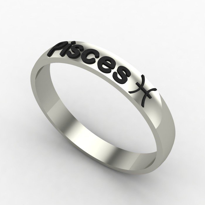 Pisces Zodiac Sign Ring