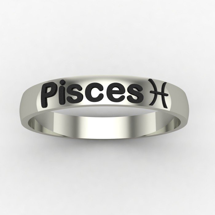 Pisces Zodiac Sign Ring