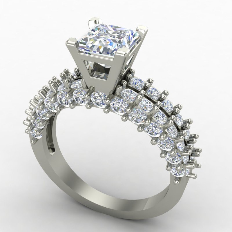 Princess Diamond Engagement Ring Princess Diamond Engagement Ring