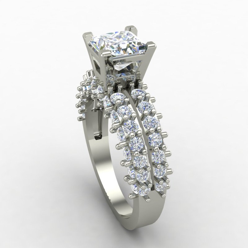 Princess Diamond Engagement Ring Princess Diamond Engagement Ring