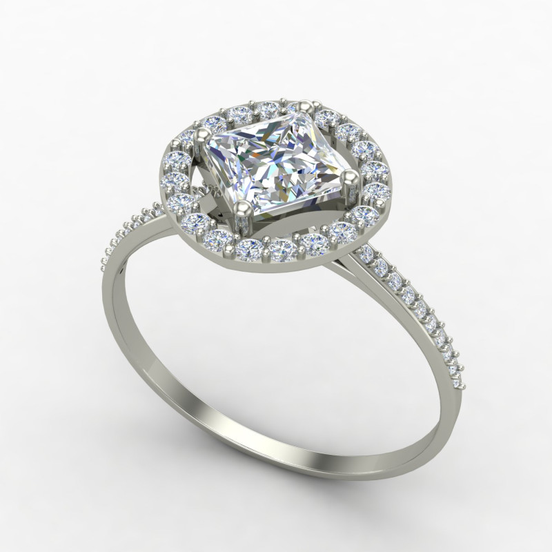 Princess Cut Solitaire Ring Princess Cut Solitaire Ring
