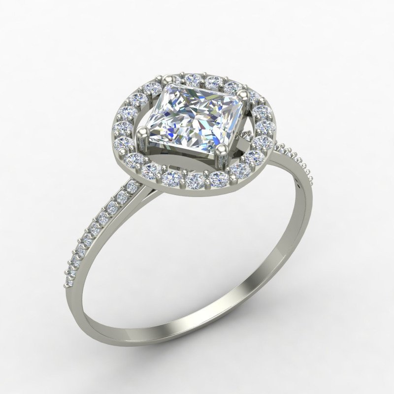 Princess Cut Solitaire Ring Princess Cut Solitaire Ring