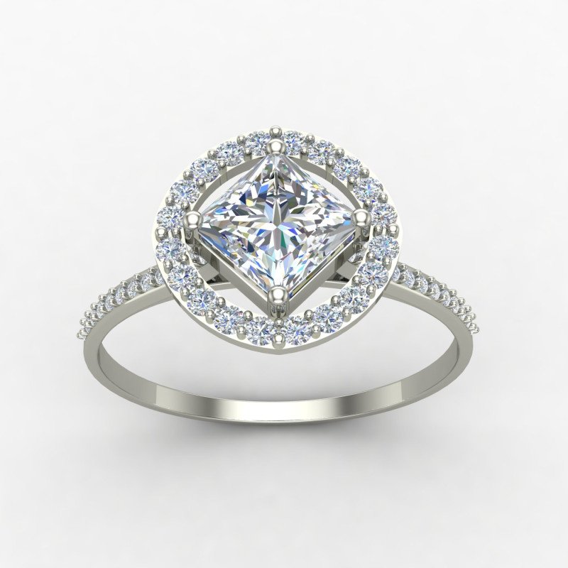 Princess Cut Solitaire Ring Princess Cut Solitaire Ring