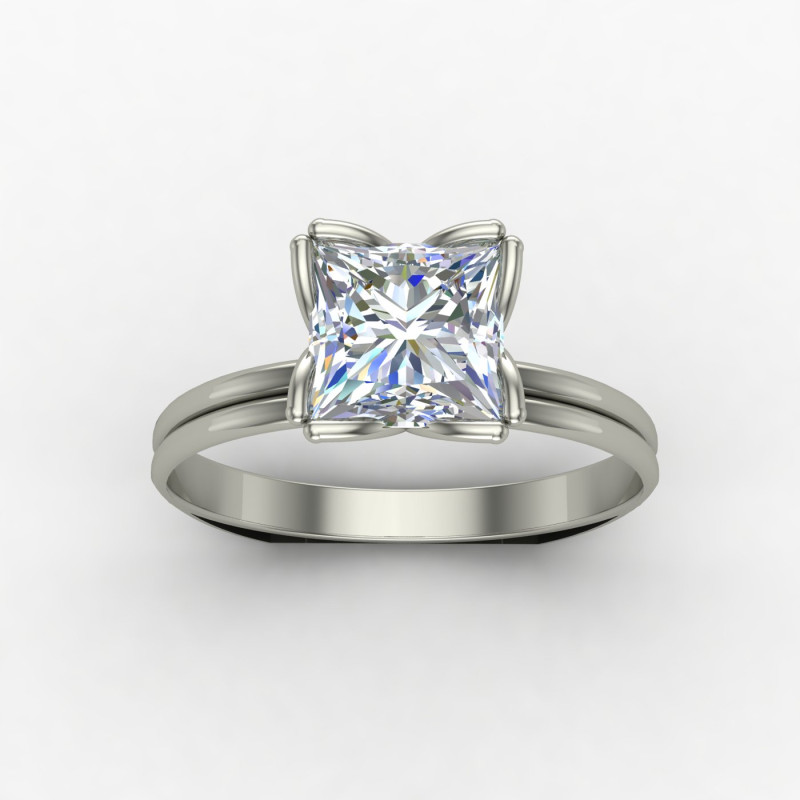 Pretty Princess Cut Solitaire Ring Pretty Princess Cut Solitaire Ring