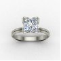 Pretty Princess Cut Solitaire Ring