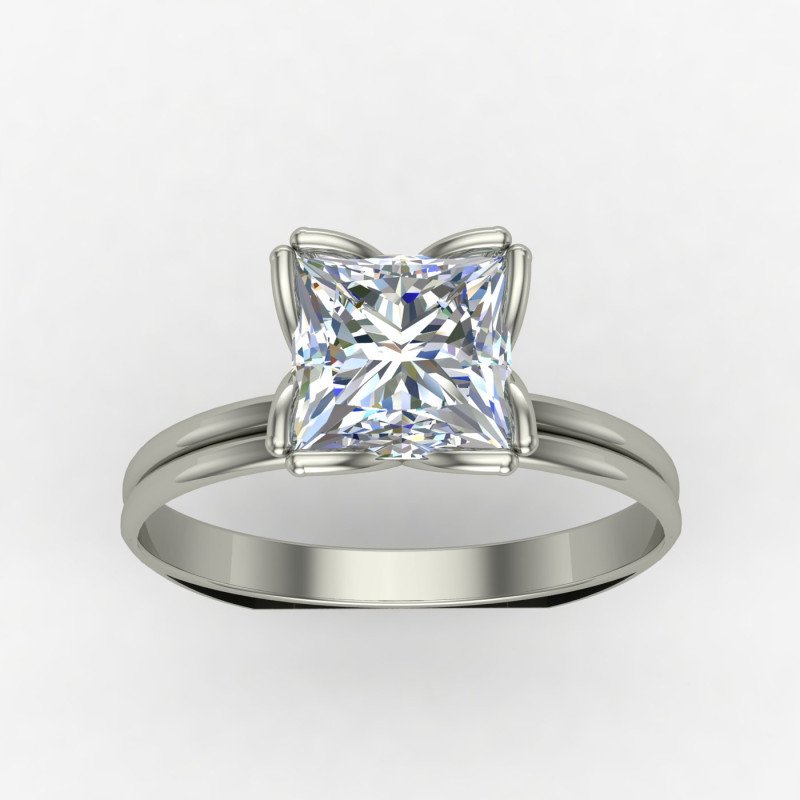 Pretty Princess Cut Solitaire Ring Pretty Princess Cut Solitaire Ring
