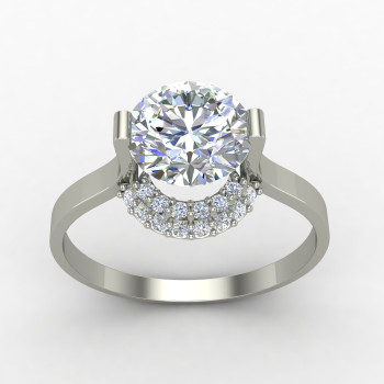 Affordable Silver Solitaire Ring
