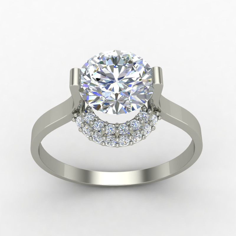 Affordable Silver Solitaire Ring
