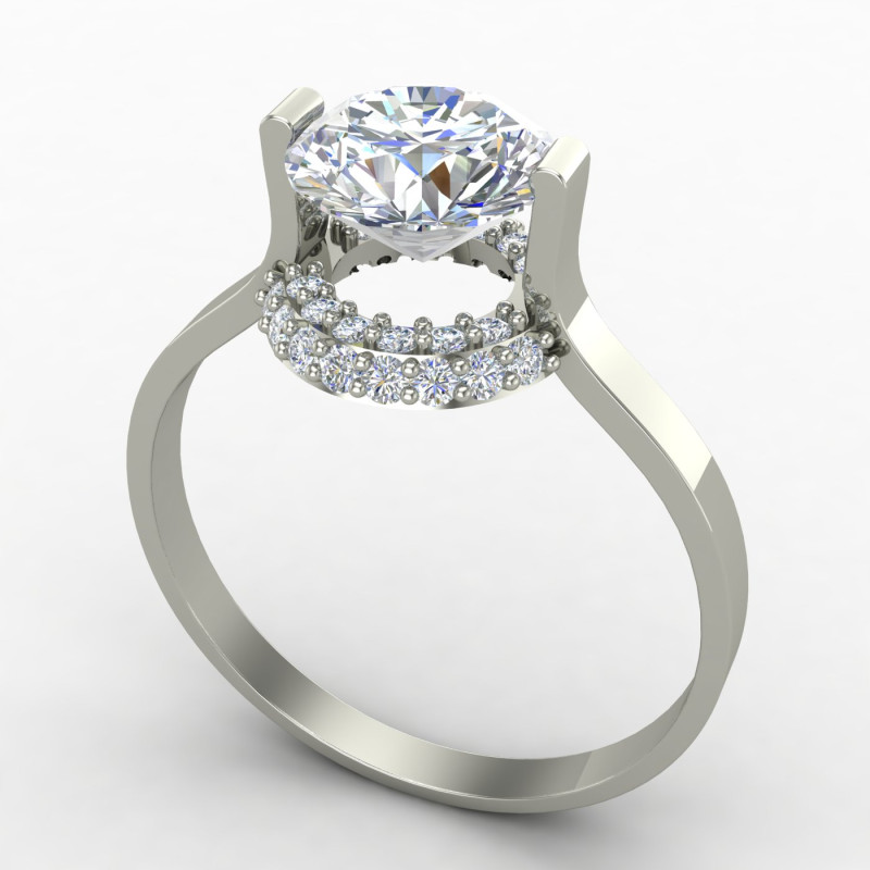 Affordable Silver Solitaire Ring
