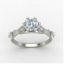 Silver Solitaire Ring for Wedding Proposal