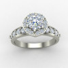 Silver Solitaire Ring with Round Cut Stone